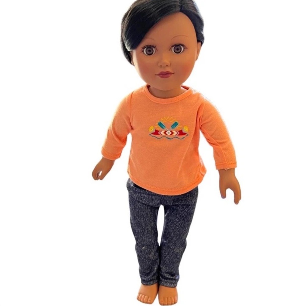 My Life Doll City Toys Battat Brown Brown Eyes Pant & Tee 2013 Sleepy Eye Doll